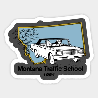 Vintage Montana Traffic School Sticker